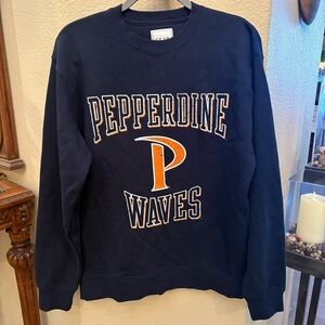 NWT~GEAR Pepperdine University Waves Navy Graphic Sweatshirt Size Medium-Unisex